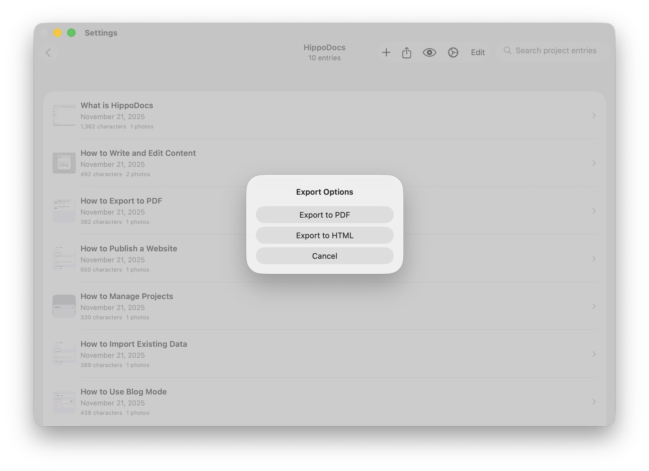 How to Export to PDF