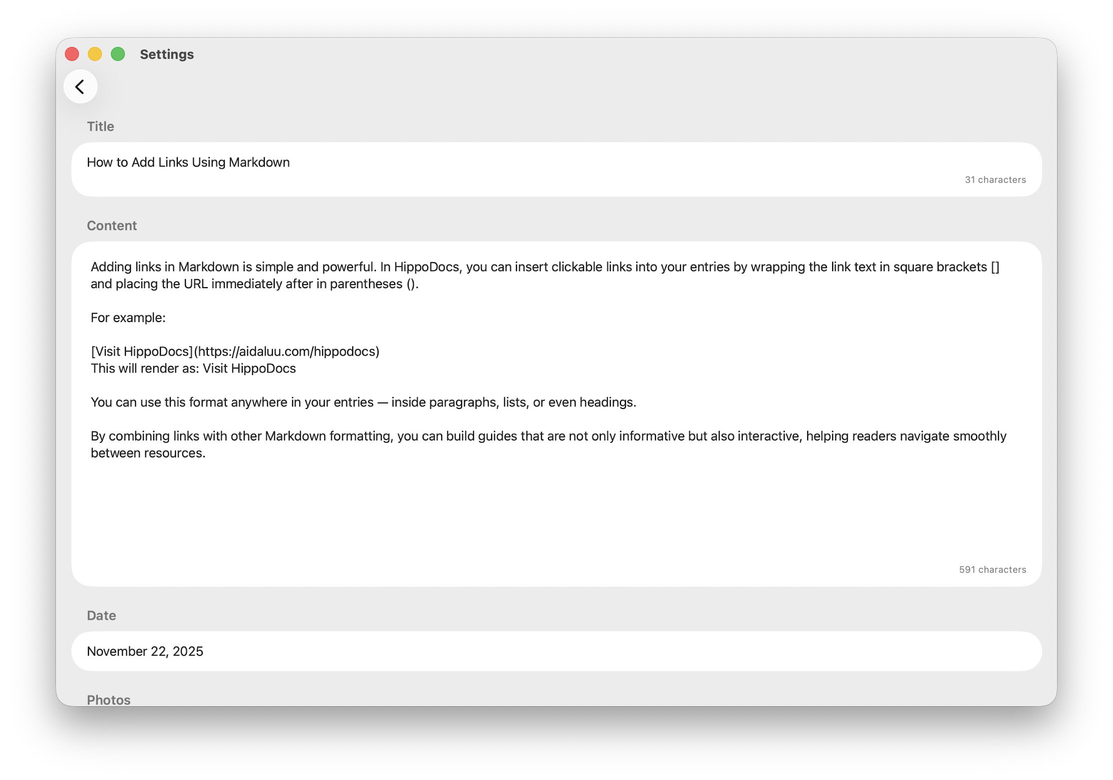How to Add Links Using Markdown