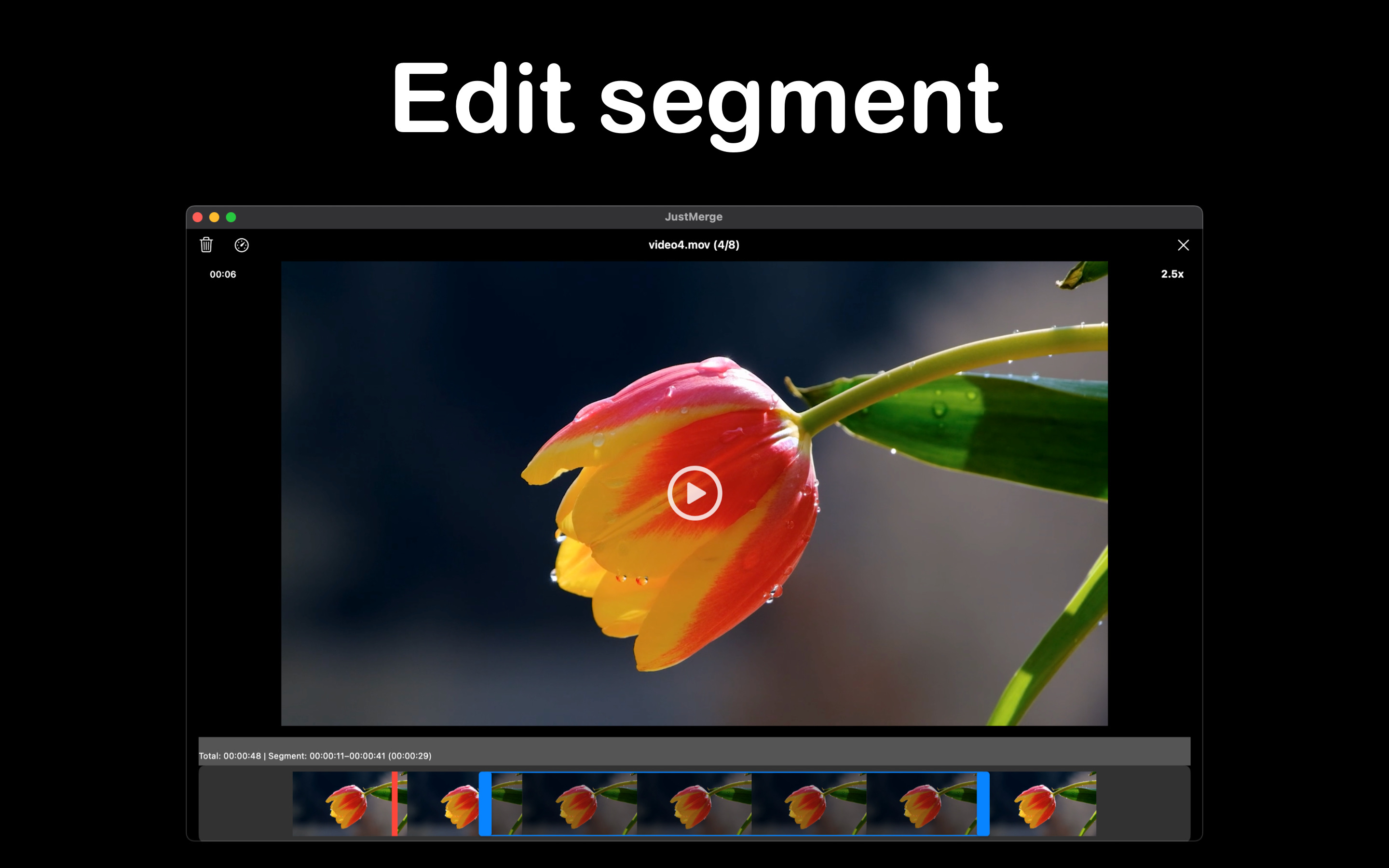 How to Merge Specific Video Sections